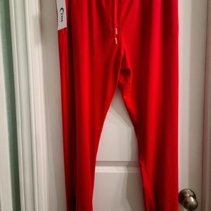 Red Everywhere zipper Joggers